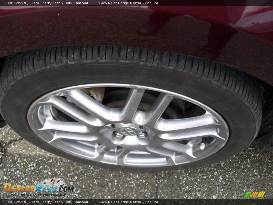 2006 Scion tC Black Cherry Pearl / Dark Charcoal Photo #8