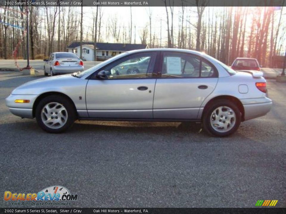 2002 Saturn S Series SL Sedan Silver / Gray Photo #6
