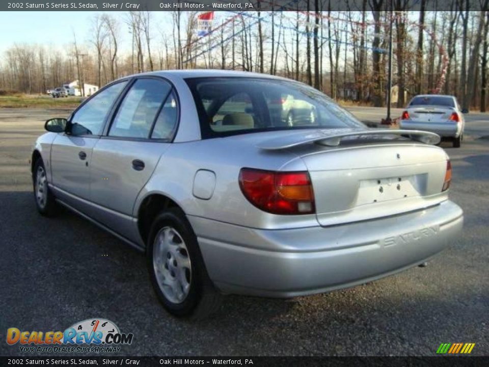 2002 Saturn S Series SL Sedan Silver / Gray Photo #7
