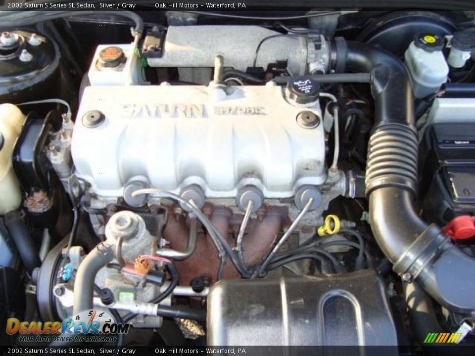 2002 Saturn S Series SL Sedan Silver / Gray Photo #17
