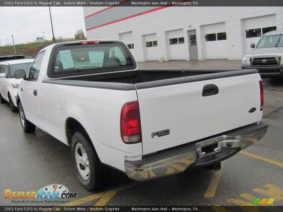 2001 Ford F150 XL Regular Cab Oxford White / Medium Graphite Photo #4