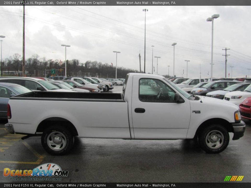 2001 Ford F150 XL Regular Cab Oxford White / Medium Graphite Photo #8