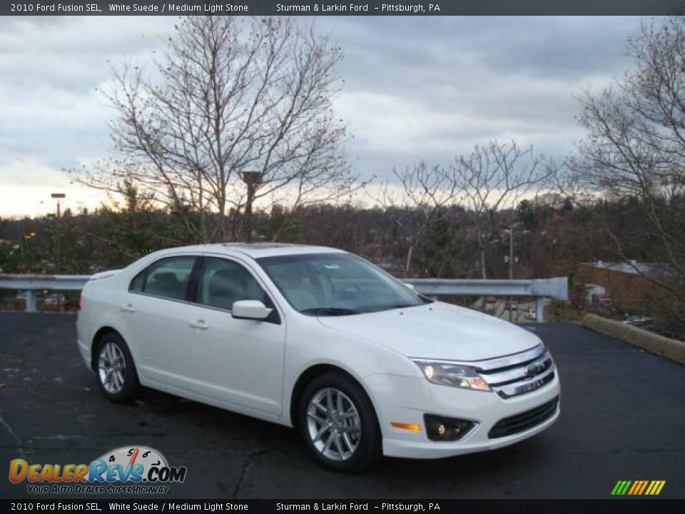 2010 Ford Fusion SEL White Suede / Medium Light Stone Photo #1