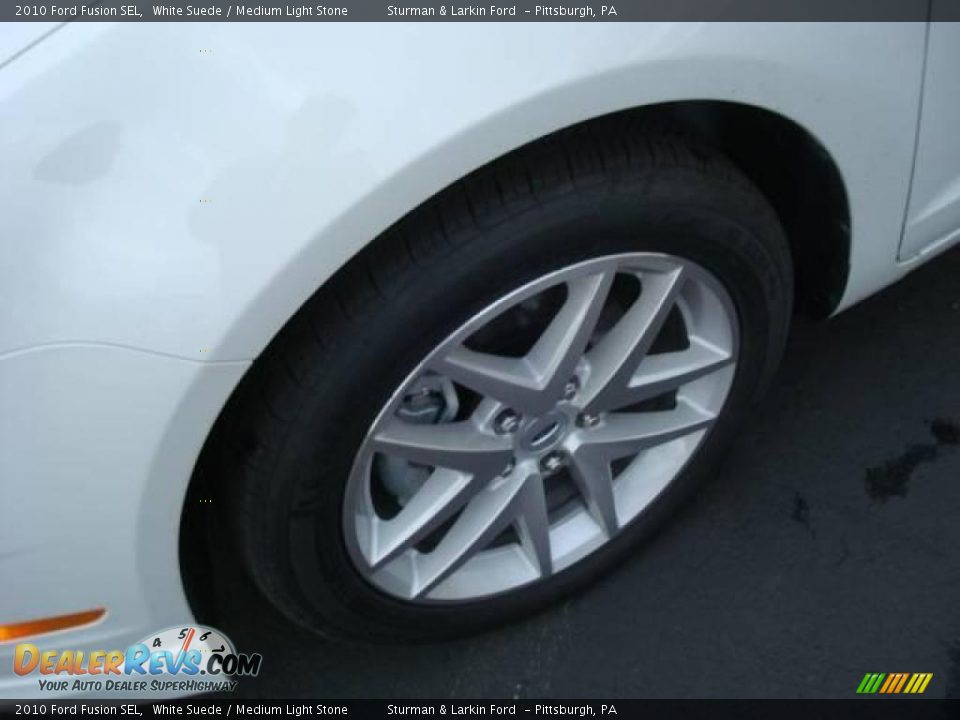 2010 Ford Fusion SEL White Suede / Medium Light Stone Photo #9