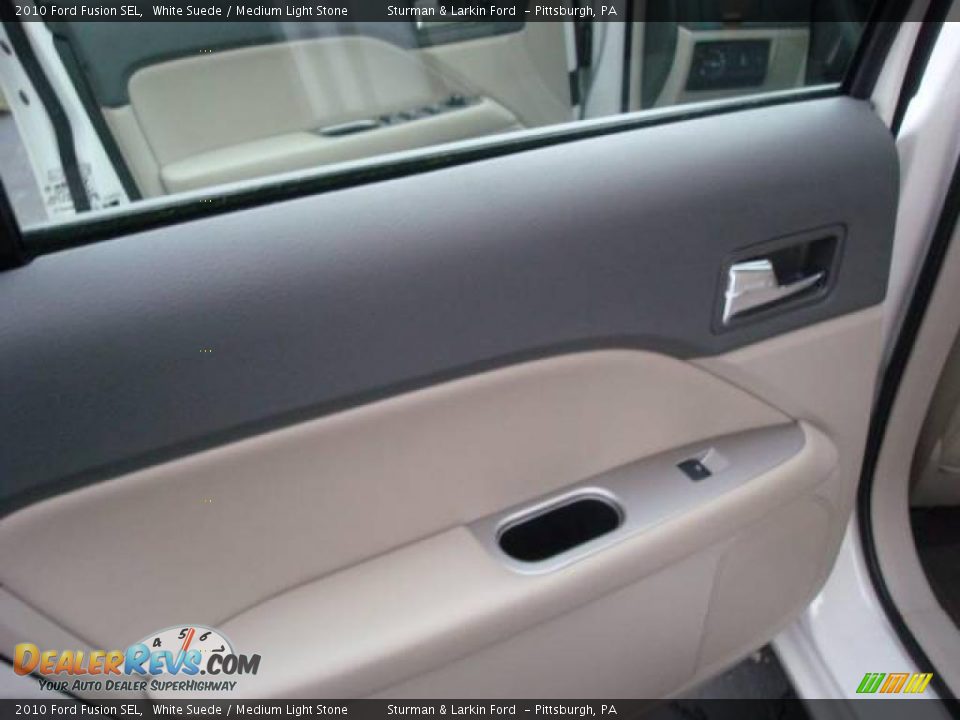 2010 Ford Fusion SEL White Suede / Medium Light Stone Photo #13