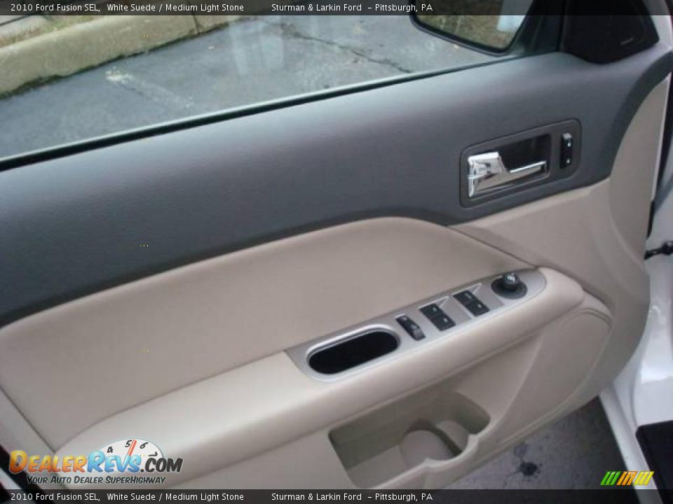 2010 Ford Fusion SEL White Suede / Medium Light Stone Photo #14