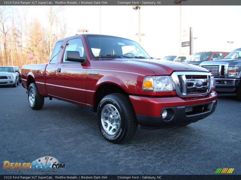 2010 Ford Ranger XLT SuperCab Redfire Metallic / Medium Dark Flint Photo #1