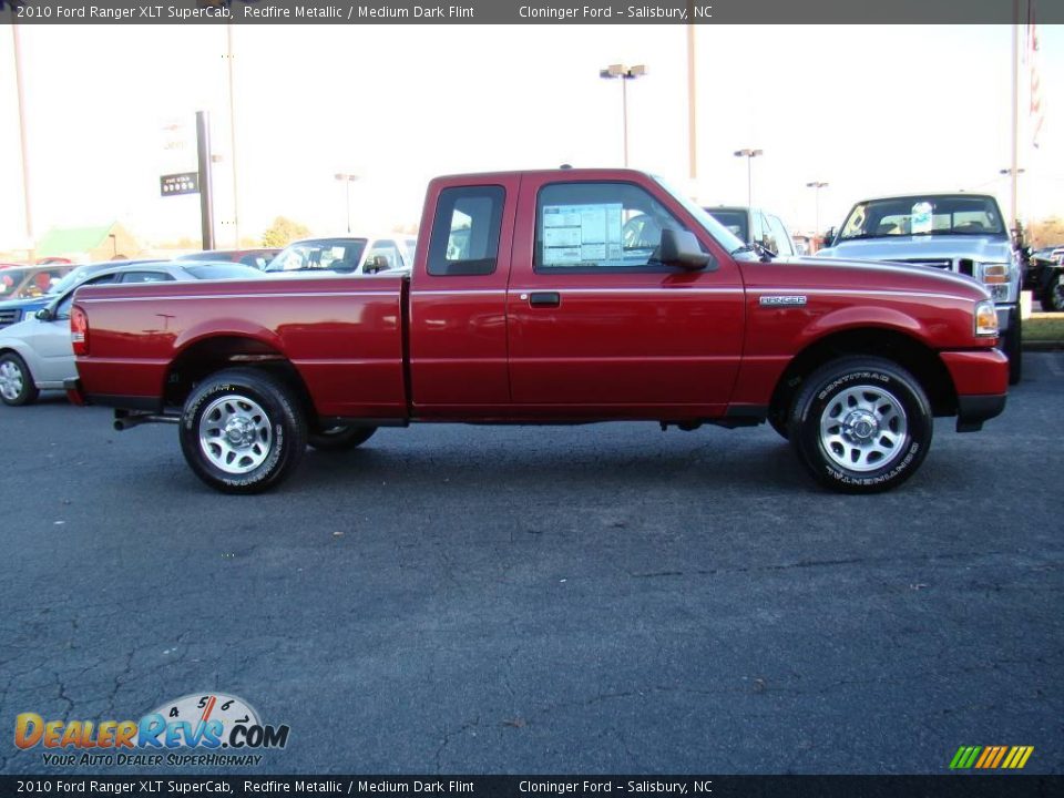 2010 Ford Ranger XLT SuperCab Redfire Metallic / Medium Dark Flint Photo #2