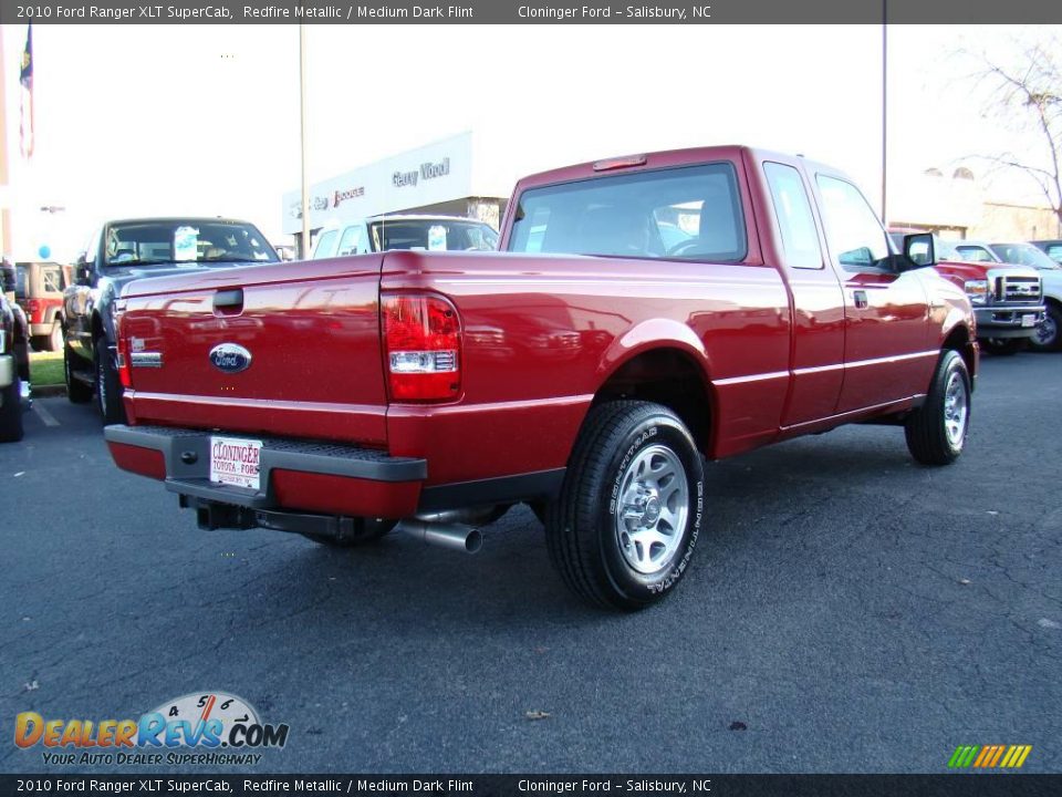 2010 Ford Ranger XLT SuperCab Redfire Metallic / Medium Dark Flint Photo #3