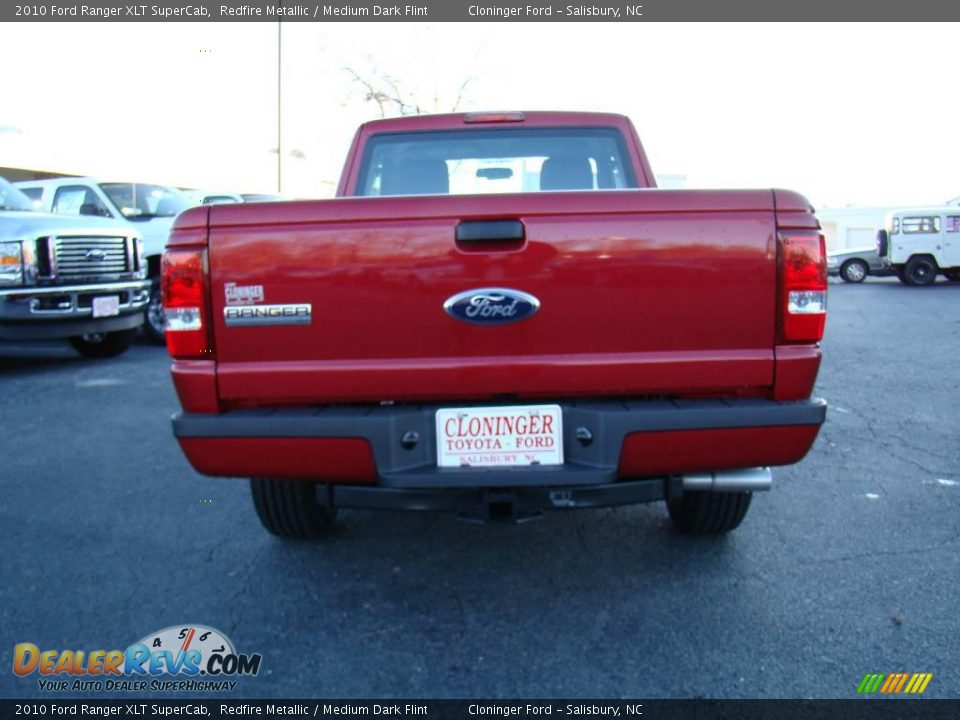 2010 Ford Ranger XLT SuperCab Redfire Metallic / Medium Dark Flint Photo #4