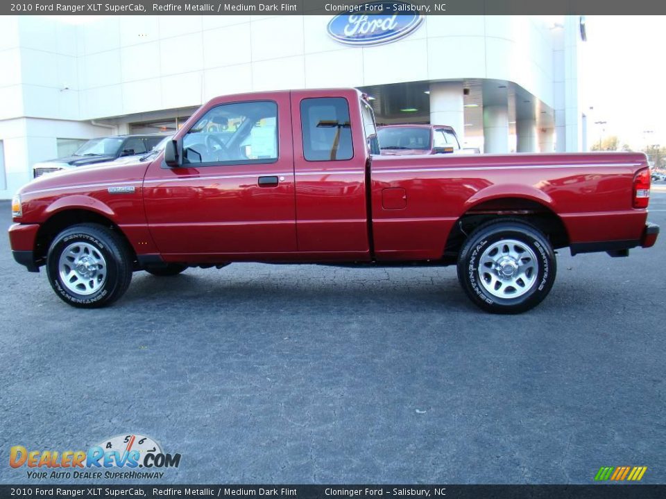 2010 Ford Ranger XLT SuperCab Redfire Metallic / Medium Dark Flint Photo #5