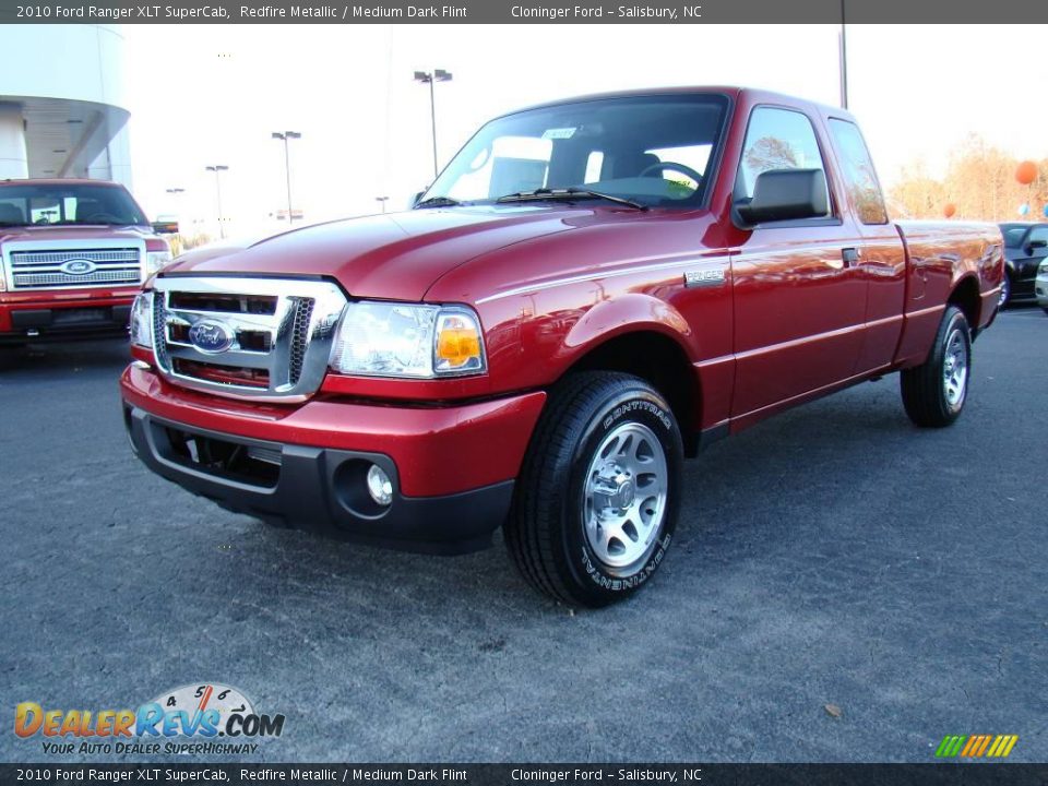 2010 Ford Ranger XLT SuperCab Redfire Metallic / Medium Dark Flint Photo #6