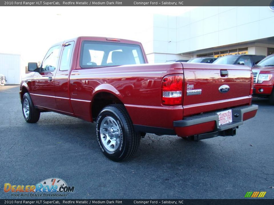2010 Ford Ranger XLT SuperCab Redfire Metallic / Medium Dark Flint Photo #23