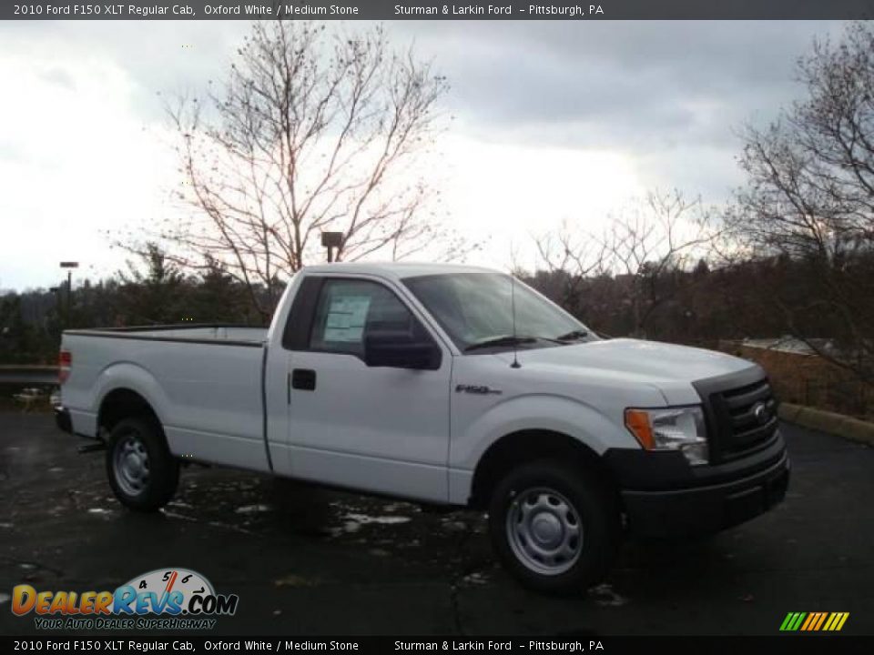 2010 Ford F150 XLT Regular Cab Oxford White / Medium Stone Photo #1