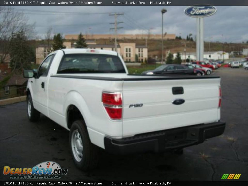 2010 Ford F150 XLT Regular Cab Oxford White / Medium Stone Photo #5