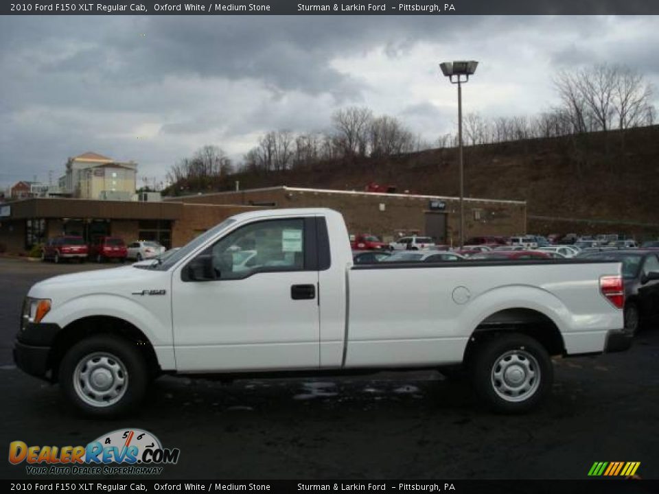 2010 Ford F150 XLT Regular Cab Oxford White / Medium Stone Photo #6