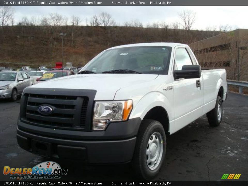 2010 Ford F150 XLT Regular Cab Oxford White / Medium Stone Photo #7
