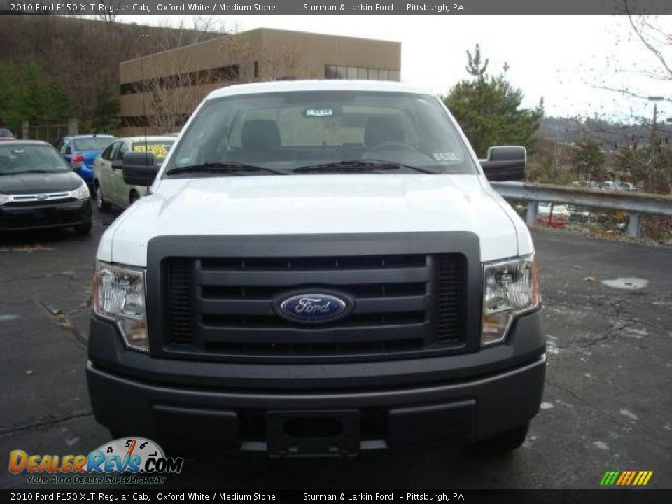 2010 Ford F150 XLT Regular Cab Oxford White / Medium Stone Photo #8
