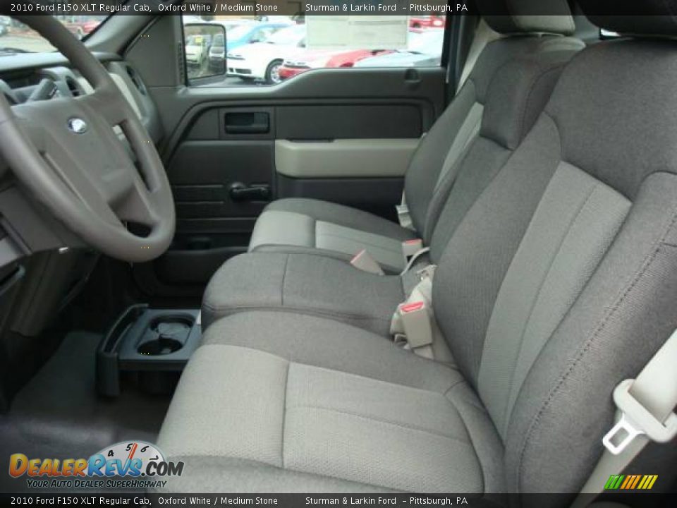 2010 Ford F150 XLT Regular Cab Oxford White / Medium Stone Photo #11