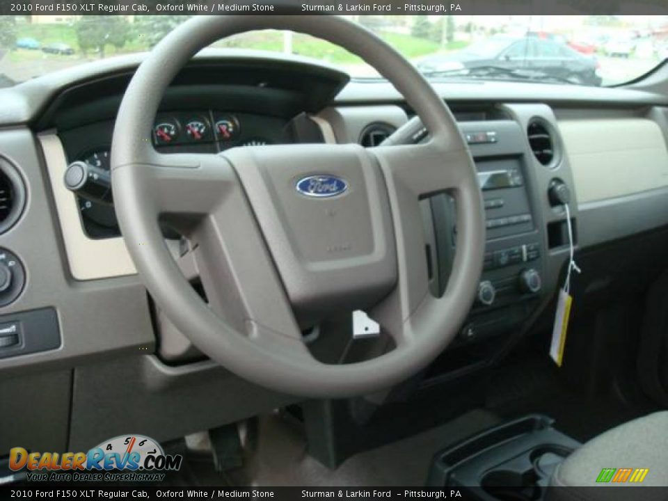 2010 Ford F150 XLT Regular Cab Oxford White / Medium Stone Photo #12
