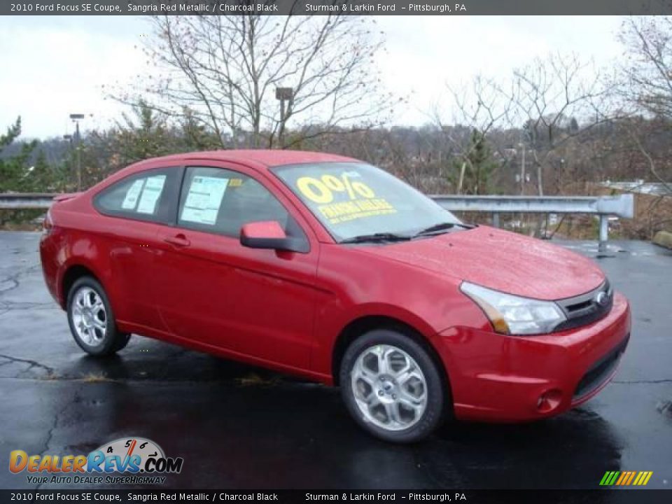 2010 Ford Focus SE Coupe Sangria Red Metallic / Charcoal Black Photo #1