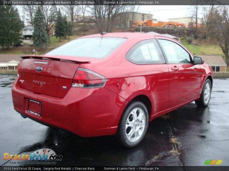 2010 Ford Focus SE Coupe Sangria Red Metallic / Charcoal Black Photo #3