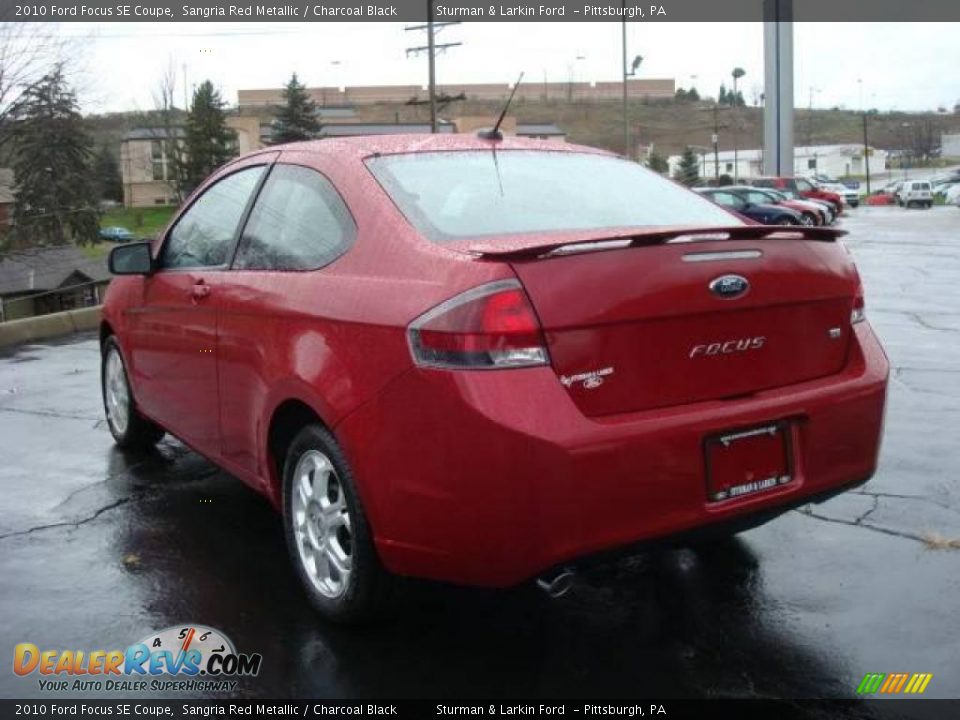 2010 Ford Focus SE Coupe Sangria Red Metallic / Charcoal Black Photo #5