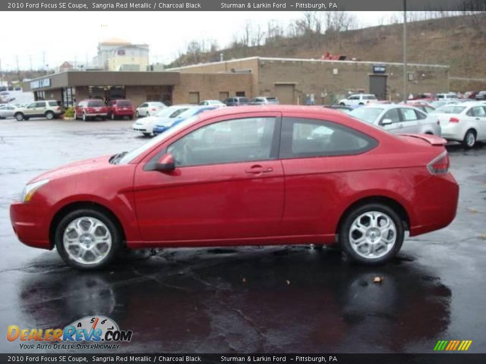 2010 Ford Focus SE Coupe Sangria Red Metallic / Charcoal Black Photo #6