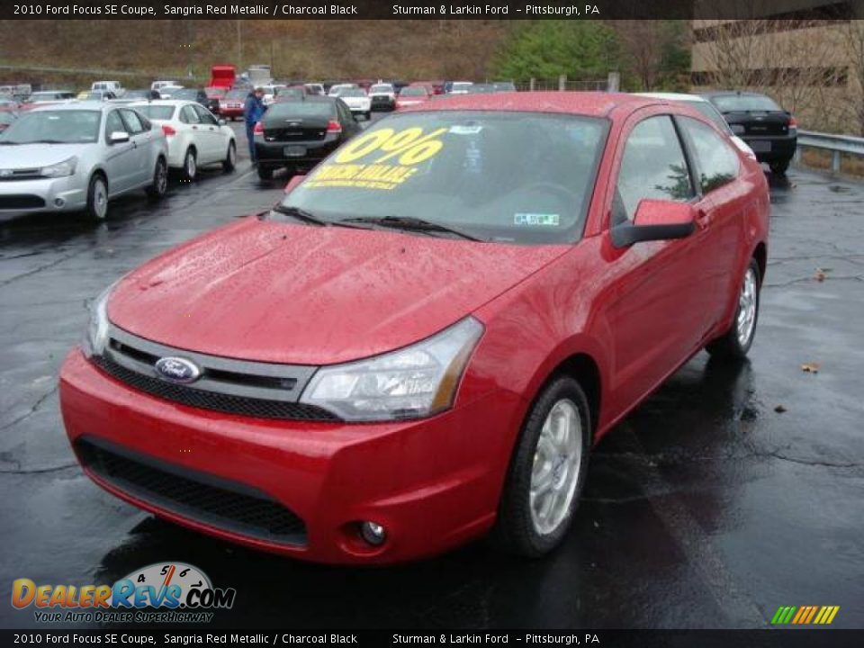 2010 Ford Focus SE Coupe Sangria Red Metallic / Charcoal Black Photo #7