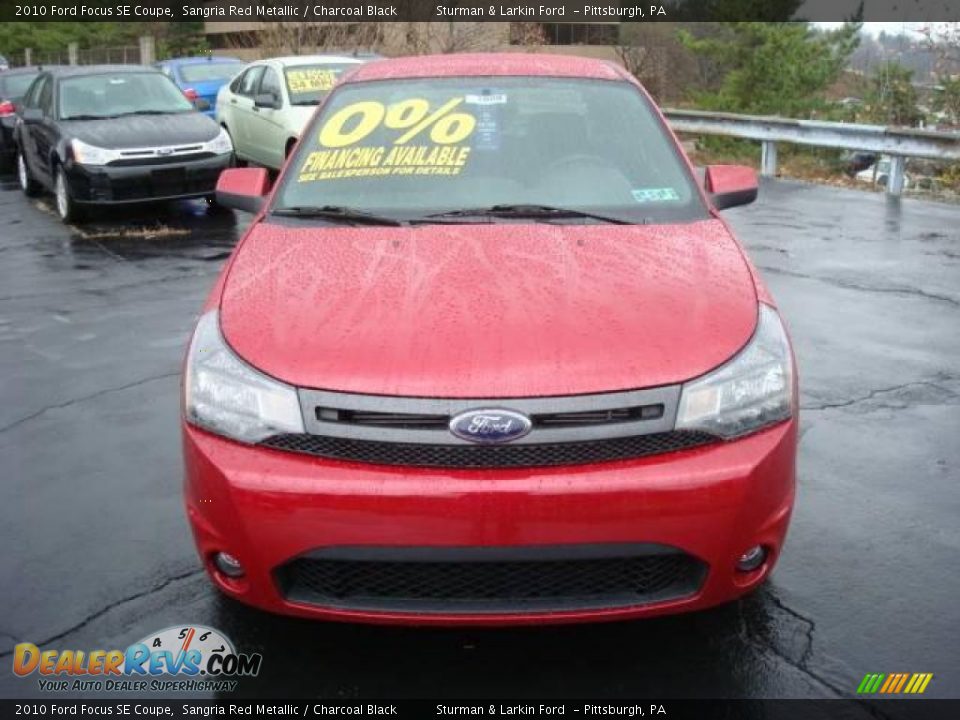 2010 Ford Focus SE Coupe Sangria Red Metallic / Charcoal Black Photo #8
