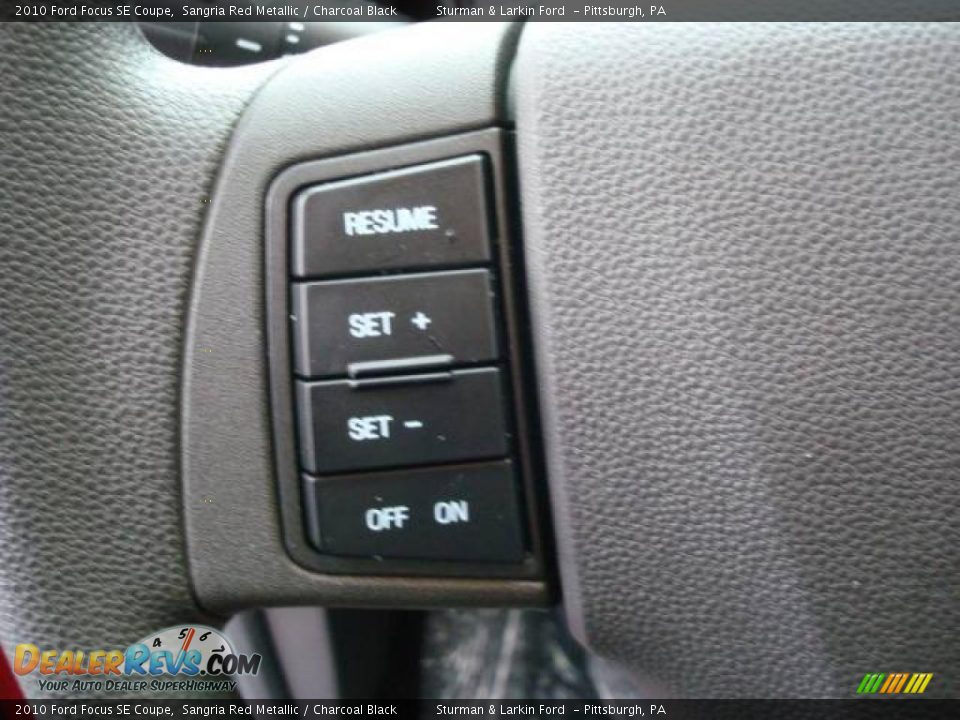 2010 Ford Focus SE Coupe Sangria Red Metallic / Charcoal Black Photo #15