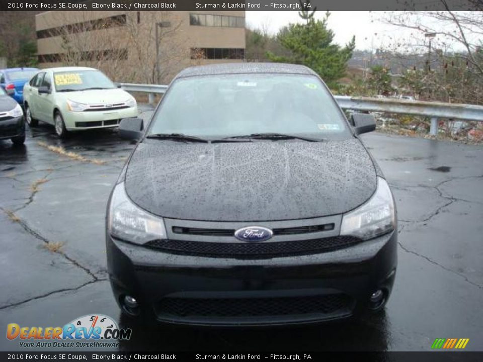 2010 Ford Focus SE Coupe Ebony Black / Charcoal Black Photo #8
