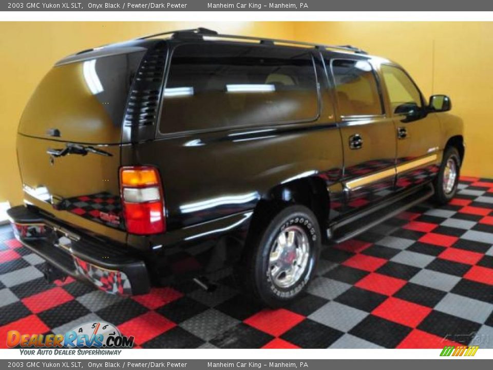 2003 GMC Yukon XL SLT Onyx Black / Pewter/Dark Pewter Photo #29