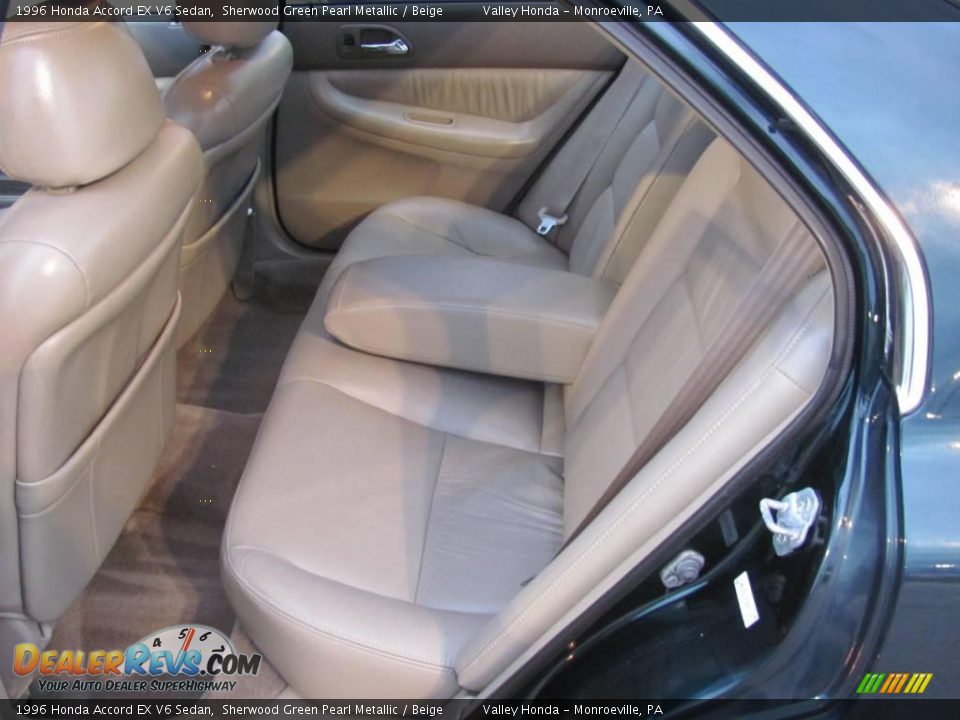1996 Honda Accord EX V6 Sedan Sherwood Green Pearl Metallic / Beige Photo #8