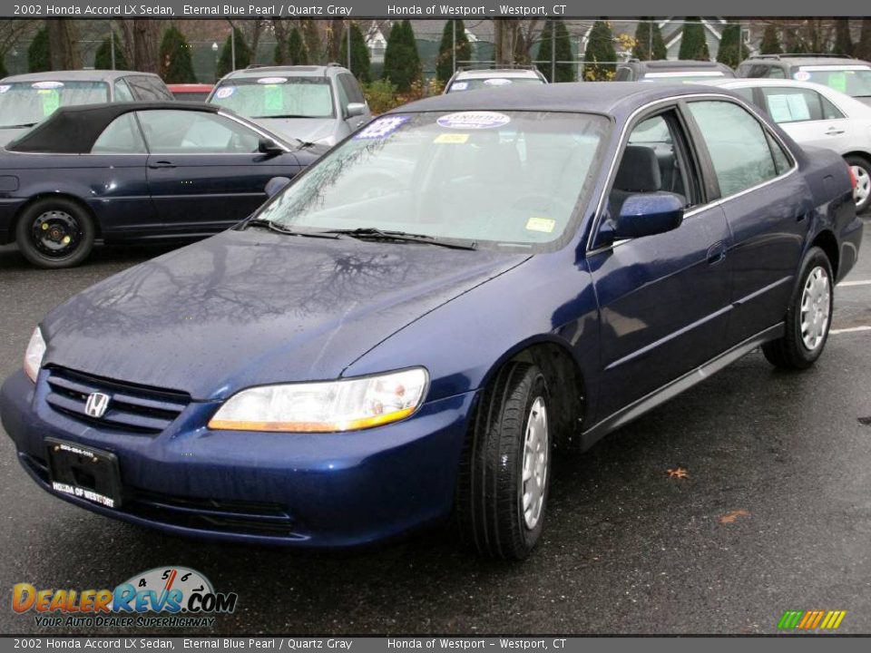 2002 Honda Accord LX Sedan Eternal Blue Pearl / Quartz Gray Photo #1