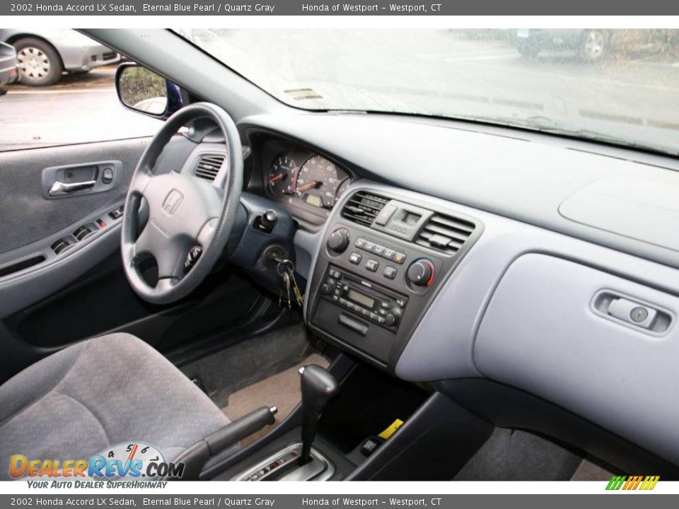 2002 Honda Accord LX Sedan Eternal Blue Pearl / Quartz Gray Photo #12