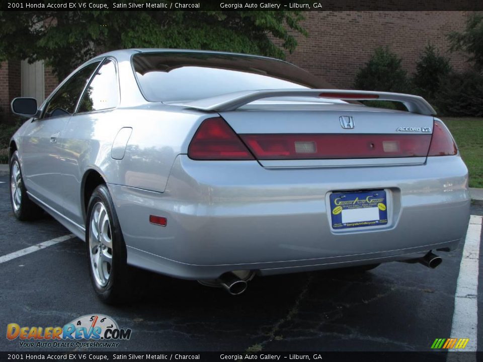 2001 Honda Accord EX V6 Coupe Satin Silver Metallic / Charcoal Photo #3