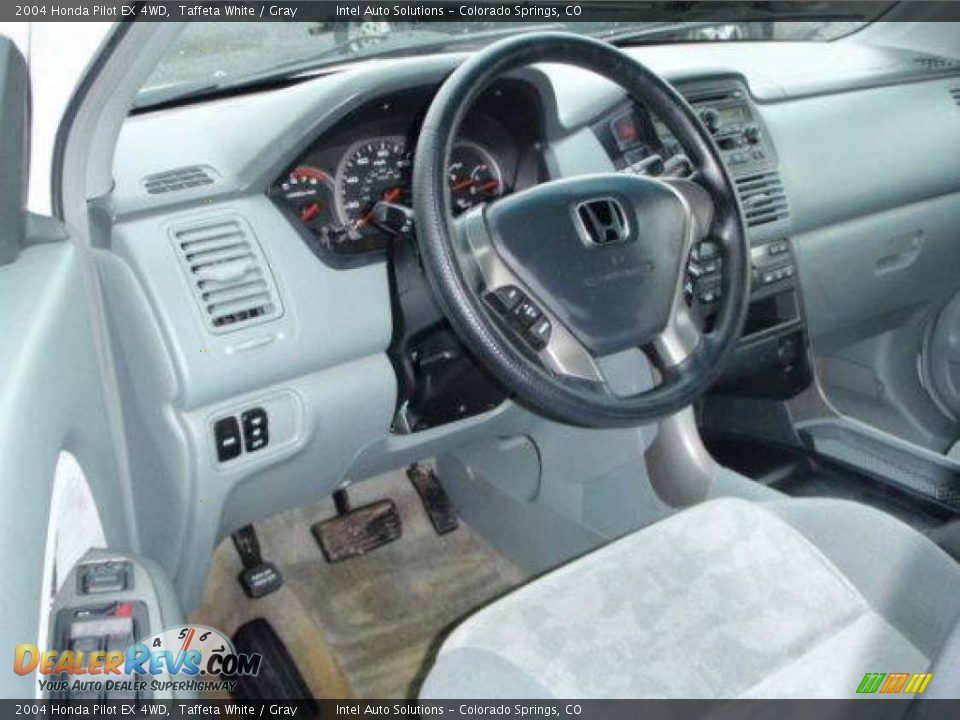 2004 Honda Pilot EX 4WD Taffeta White / Gray Photo #10