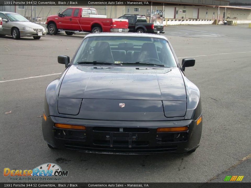 1991 Porsche 944 S2 Convertible Black / Black Photo #3