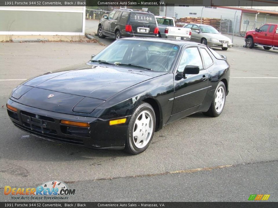 1991 Porsche 944 S2 Convertible Black / Black Photo #4
