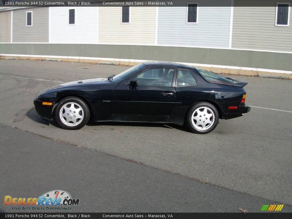 1991 Porsche 944 S2 Convertible Black / Black Photo #5