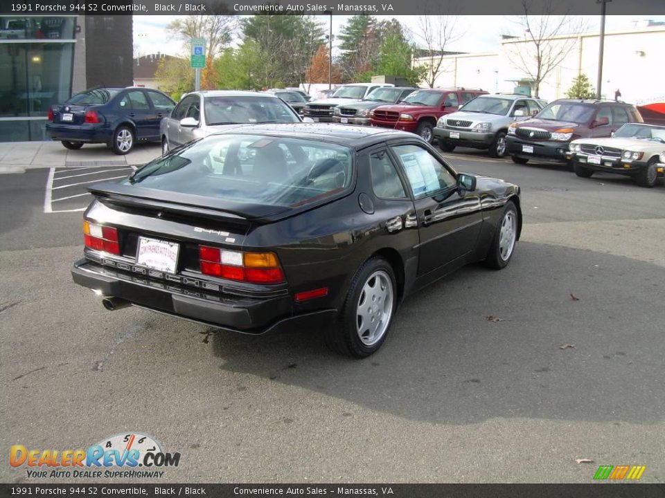 1991 Porsche 944 S2 Convertible Black / Black Photo #8