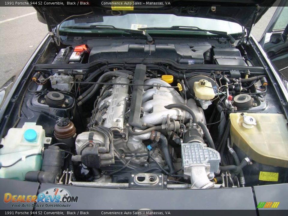 1991 Porsche 944 S2 Convertible Black / Black Photo #14