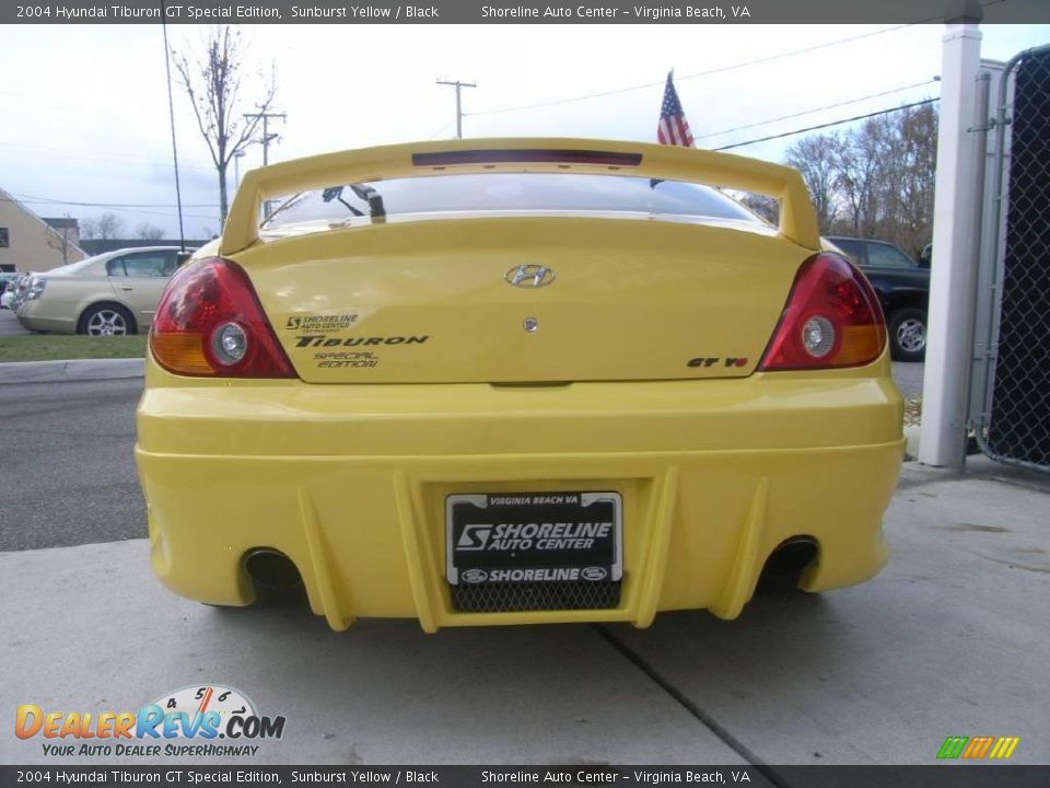 2004 Hyundai Tiburon GT Special Edition Sunburst Yellow / Black Photo #5