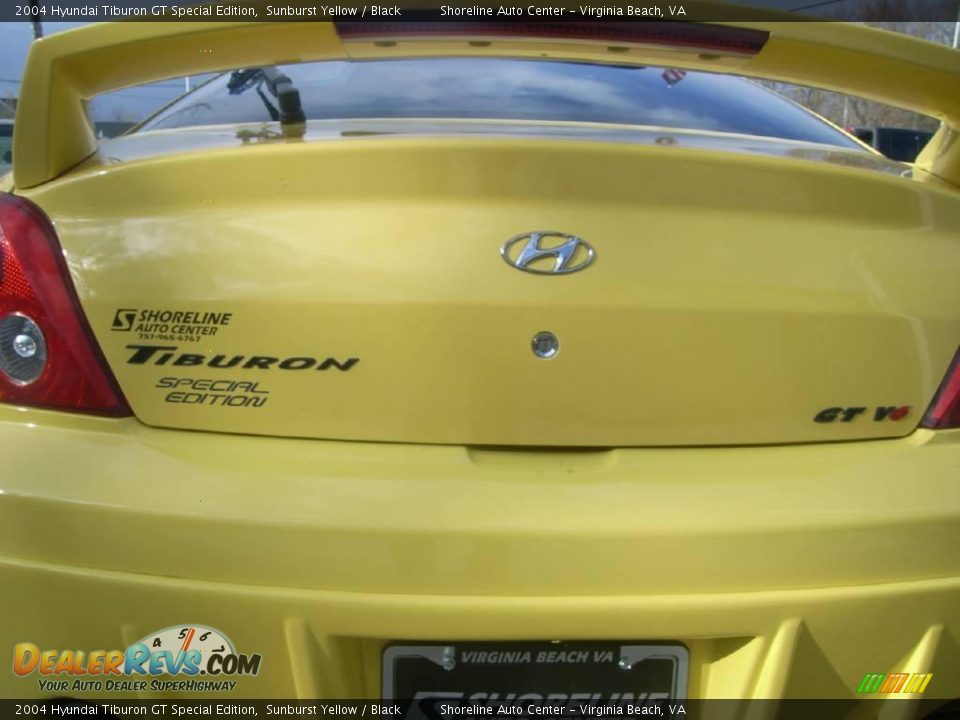 2004 Hyundai Tiburon GT Special Edition Sunburst Yellow / Black Photo #14