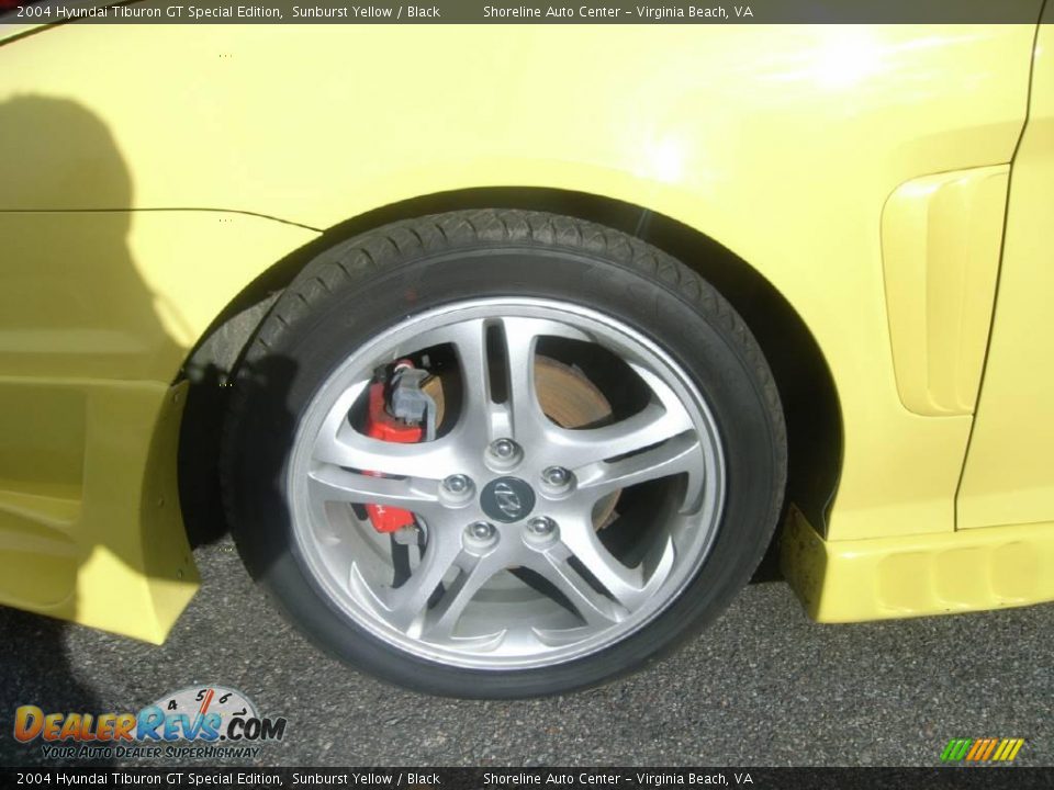 2004 Hyundai Tiburon GT Special Edition Sunburst Yellow / Black Photo #15