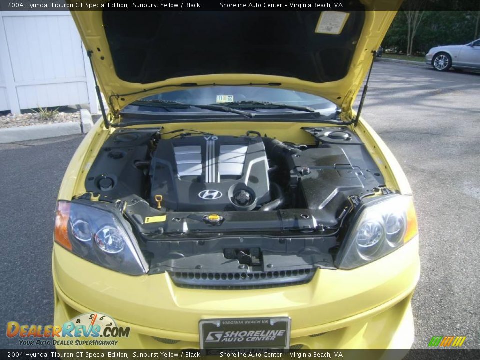 2004 Hyundai Tiburon GT Special Edition Sunburst Yellow / Black Photo #16