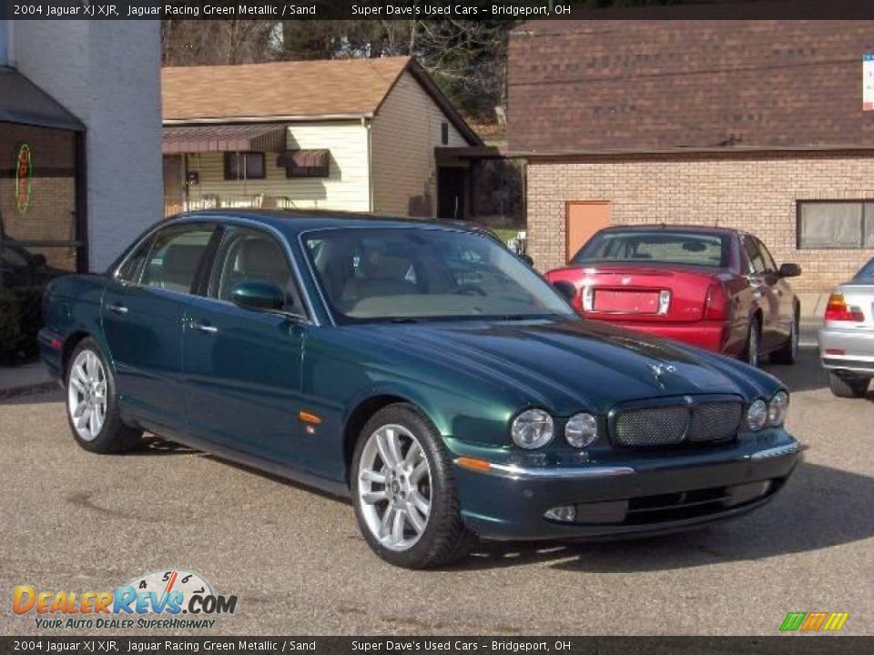 2004 Jaguar XJ XJR Jaguar Racing Green Metallic / Sand Photo #2
