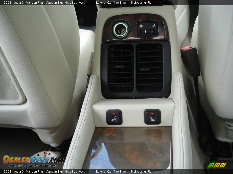 2001 Jaguar XJ Vanden Plas Aegean Blue Metallic / Ivory Photo #14