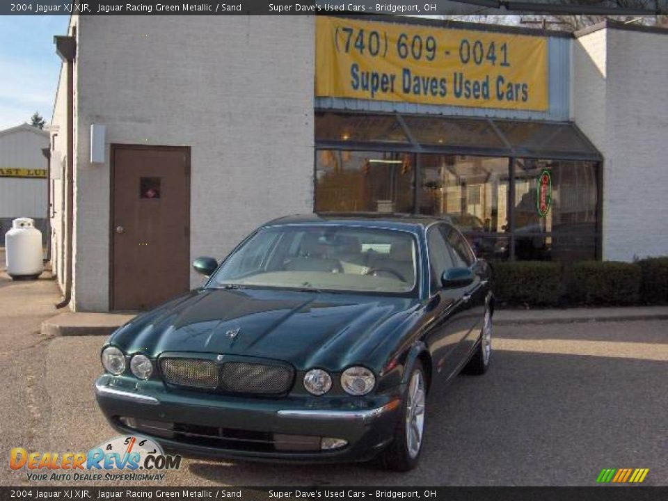 2004 Jaguar XJ XJR Jaguar Racing Green Metallic / Sand Photo #5